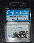 11 Pack Gamakatsu 47108 Round Bend Bronze Treble Hooks - Size Super Sharp. Fixed Price $9.99.