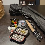 Wild Water Fly Fishing Combo Kit, 4-PIECE Cork Rod, Reel, Case, Flies. Fixed Price $89.99.