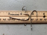 100 'shaughnessy 2/0 Large Eye Ring Offset Trotline Catfish Hooks. Fixed Price $8.99.