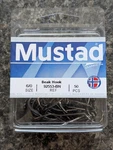 Mustad 92553BN-60 Size 6/0 Black Nickel Octopus Beak Hooks Pack Of 50. Fixed Price $15.99.