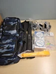 Fishing Pole Combo SET,2.1M/6.89FT 2PCS Collapsible Rods Spinning Reels Ect. Fixed Price $53.11.