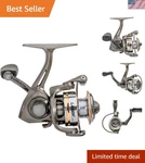 Lew Laser Lite Spinning Fishing Reel: 6+1 Bearings, Lightweight, Multi-drag. Fixed Price $76.49.