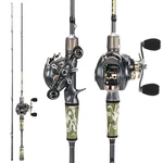 Sougayilang Baitcaster Combo 2-PIECE M/mh 3024TON Graphite Rod 7.01 Gear Ratio. Fixed Price $123.47.