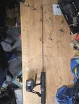 Apache Tomhawk Ice Fishing Rod Zebco Under Spin. Fixed Price $10.00.