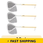 Frabill Baitwell Fishing Net 3 Pack, 9X8 Hoop, Wooden Handle. Fixed Price $47.99.