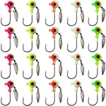 20PCS Underspin Fishing Jig Heads Crappie Bass Hook Lure 1/8 3/16 1/4 3/8 Oz. Fixed Price $15.98.