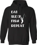 Sleep Repeat Hoodie Fishing Reel Bait Father Funny Novelty Gifts. Fixed Price $24.52.