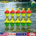 10PCS Weighted Foam Fishing Bobbers Floats Slip For Crappie Bass Trout. Fixed Price $13.49.