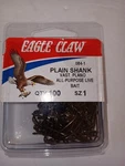 Fish Hooks Eagle Claw Plain Shank 084-1 Bronze 100CT. Fixed Price $13.00.