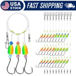 Dovesun 10PCS Surf Fishing Pompano Rigs With 3 Circle Hooks Saltwater. Fixed Price $19.99.