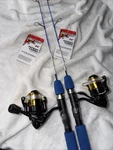 Lot Of Eagle Claw Patriot Ice Rod Reel Combo Light PC24L New. Fixed Price $29.99.