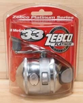 Zebco Platinum All Metal 33 Spincast Fishing Reel Strung With 10LB Cajun Line. Fixed Price $49.50.