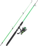 Sougayilang Catfish Fishing Rod And 5.9FT 2000 Reel, Green-fast-mh. Fixed Price $74.17.