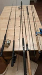 Lot 8 Fishing Poles St. Croix South Bend Shakespeare Shimano Pick Up Only. Fixed Price $120.00.